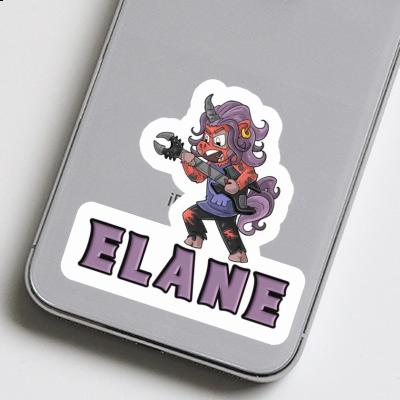 Elane Sticker Rocking Unicorn Notebook Image