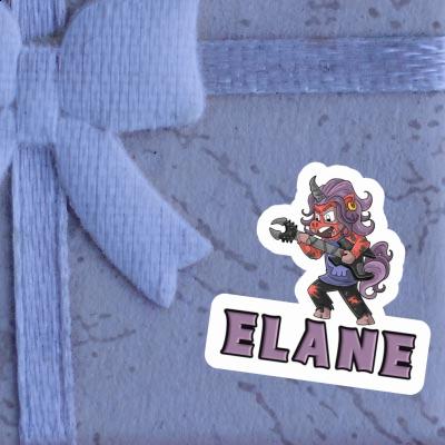 Elane Sticker Rocking Unicorn Laptop Image