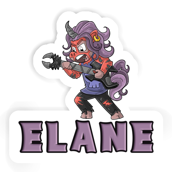 Elane Sticker Rocking Unicorn Notebook Image