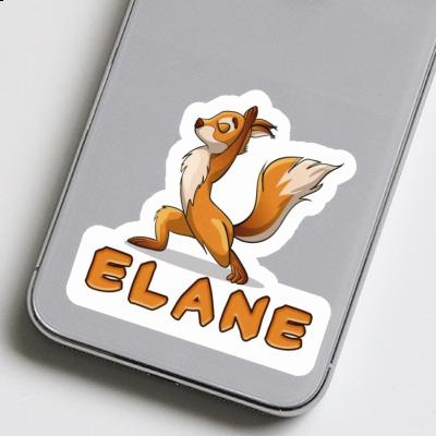 Elane Sticker Yoga-Eichhörnchen Laptop Image