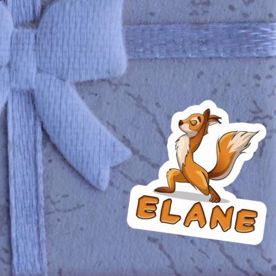 Sticker Yoga Squirrel Elane Laptop Image