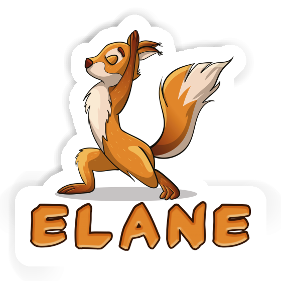 Sticker Yoga Squirrel Elane Gift package Image