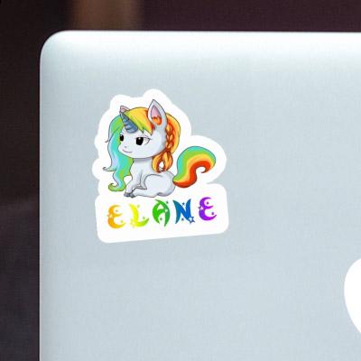 Sticker Elane Unicorn Laptop Image