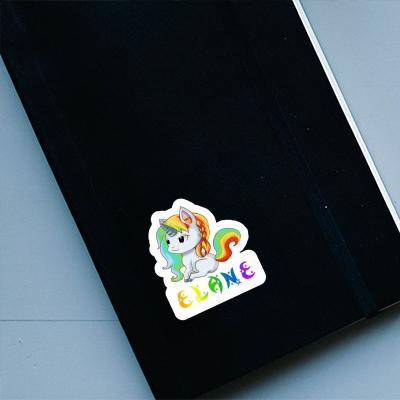 Sticker Elane Unicorn Notebook Image