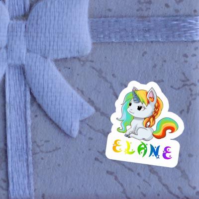 Sticker Elane Unicorn Notebook Image