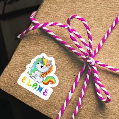 Sticker Elane Unicorn Notebook Image