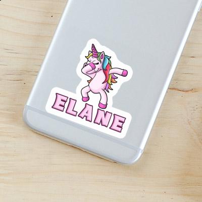 Dabbing Unicorn Sticker Elane Image