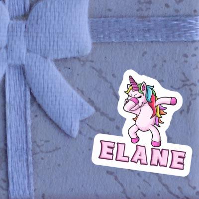 Dabbing Unicorn Sticker Elane Notebook Image