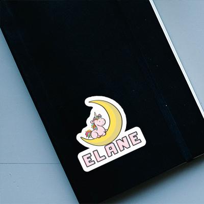 Sticker Elane Moon Unicorn Notebook Image