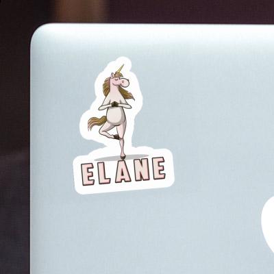 Elane Autocollant Licorne de yoga Laptop Image