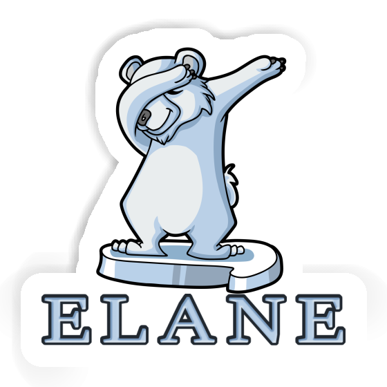 Elane Sticker Eisbär Notebook Image