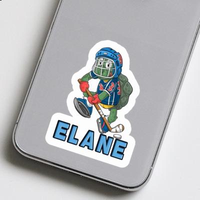 Sticker Hockey Player Elane Image