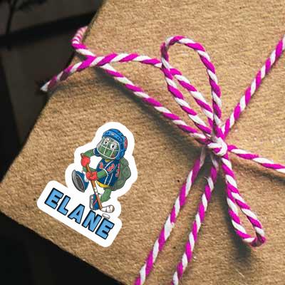 Sticker Hockey Player Elane Laptop Image