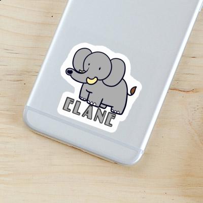 Sticker Elane Elephant Notebook Image