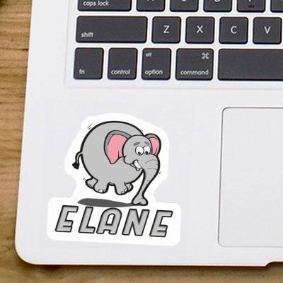 Elane Sticker Jumping Elephant Notebook Image