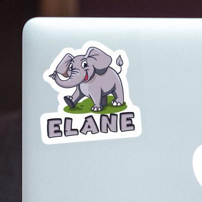 Autocollant Éléphant Elane Laptop Image