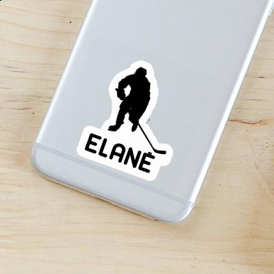 Hockey Player Sticker Elane Laptop Image