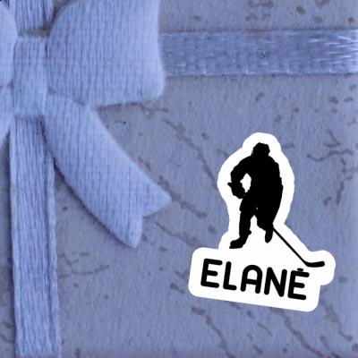 Aufkleber Eishockeyspieler Elane Laptop Image