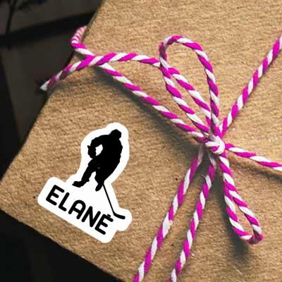 Hockey Player Sticker Elane Notebook Image