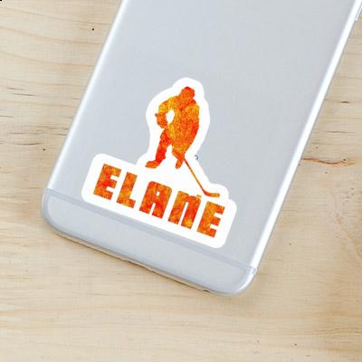 Sticker Hockey Player Elane Notebook Image