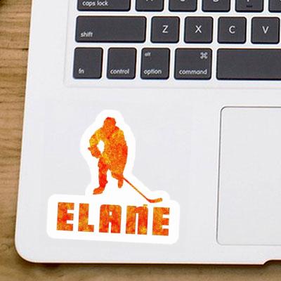 Autocollant Joueur de hockey Elane Laptop Image