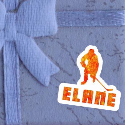 Sticker Hockey Player Elane Image