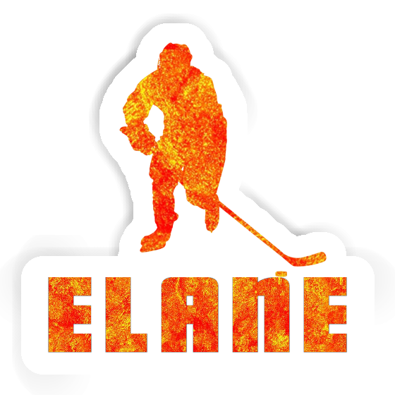 Autocollant Joueur de hockey Elane Image