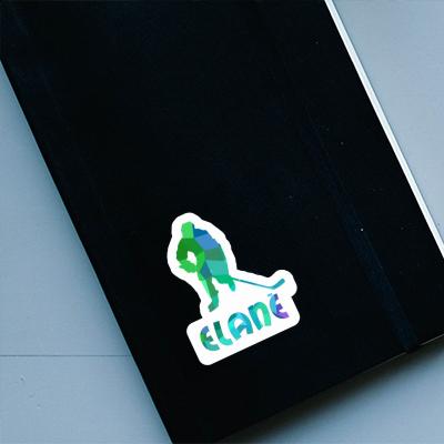 Sticker Hockey Player Elane Laptop Image