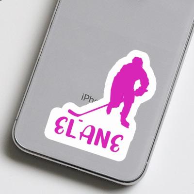 Hockey Player Sticker Elane Notebook Image