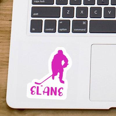 Hockey Player Sticker Elane Image