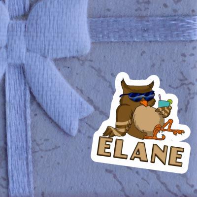 Owl Sticker Elane Notebook Image