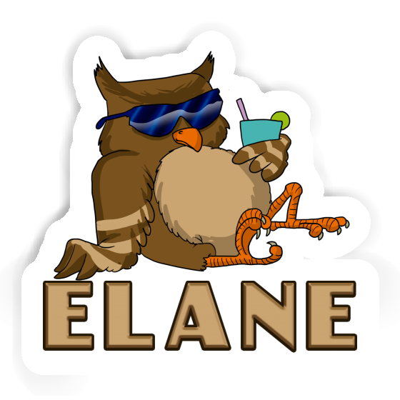 Owl Sticker Elane Laptop Image