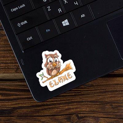 Elane Sticker Owl Laptop Image