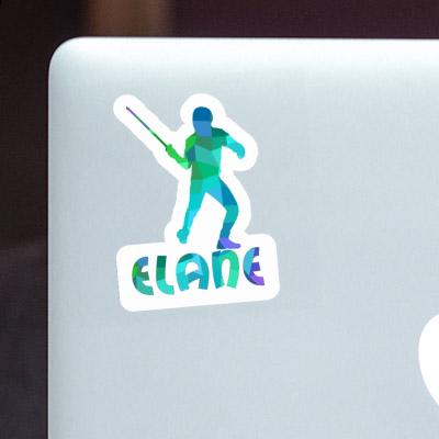 Fencer Sticker Elane Laptop Image