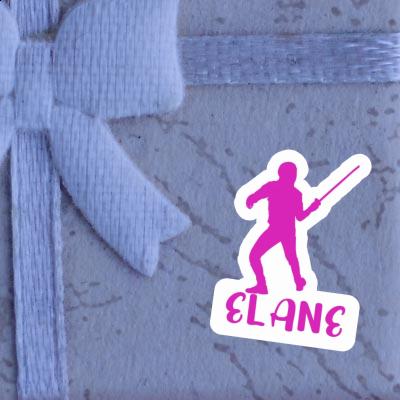 Elane Sticker Fencer Laptop Image