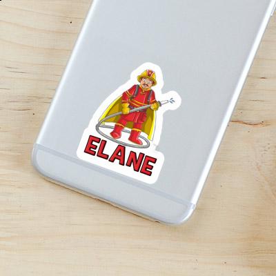 Firefighter Sticker Elane Notebook Image