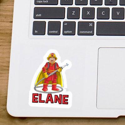 Firefighter Sticker Elane Notebook Image