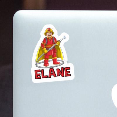 Firefighter Sticker Elane Laptop Image