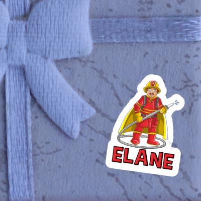 Firefighter Sticker Elane Image