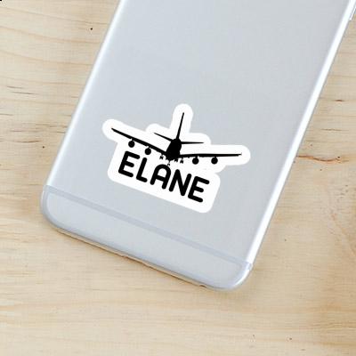 Sticker Elane Airplane Notebook Image