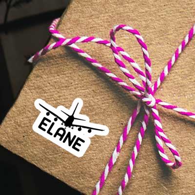 Sticker Elane Airplane Image