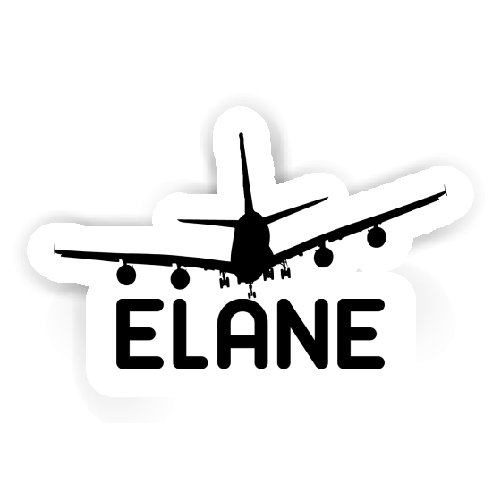 Avion Autocollant Elane Notebook Image