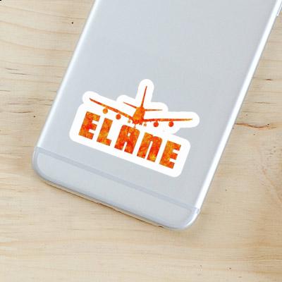 Sticker Elane Airplane Image