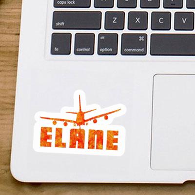 Flugzeug Sticker Elane Laptop Image