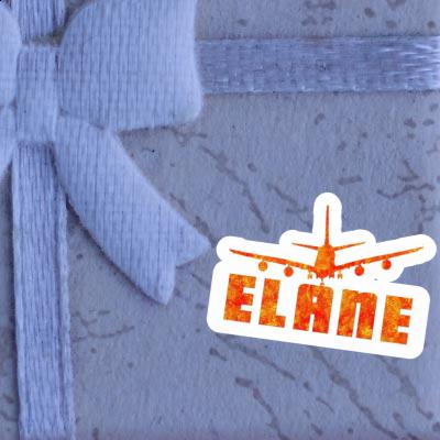 Sticker Elane Airplane Notebook Image