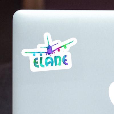 Elane Sticker Airplane Laptop Image