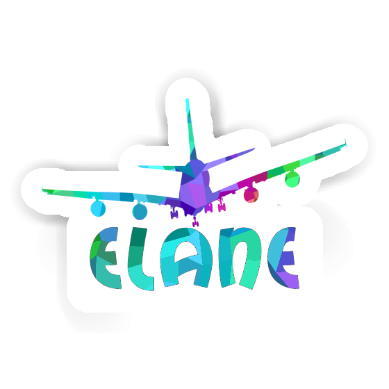 Elane Sticker Airplane Image