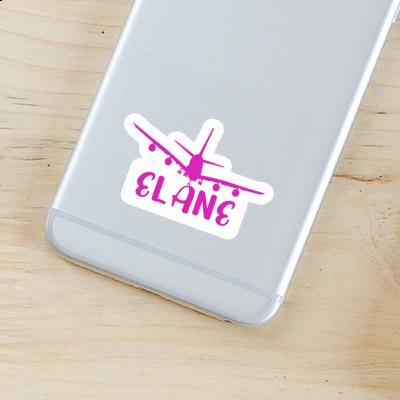 Sticker Airplane Elane Notebook Image