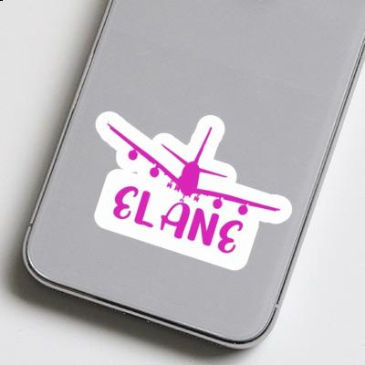 Elane Sticker Flugzeug Notebook Image