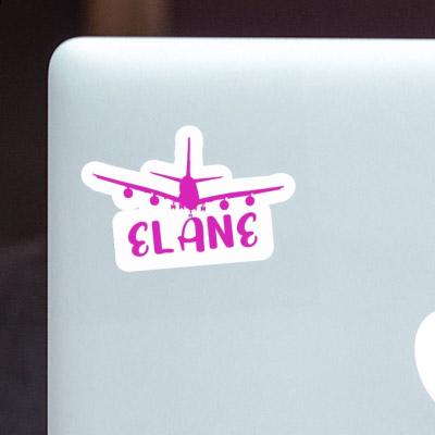 Elane Sticker Flugzeug Notebook Image